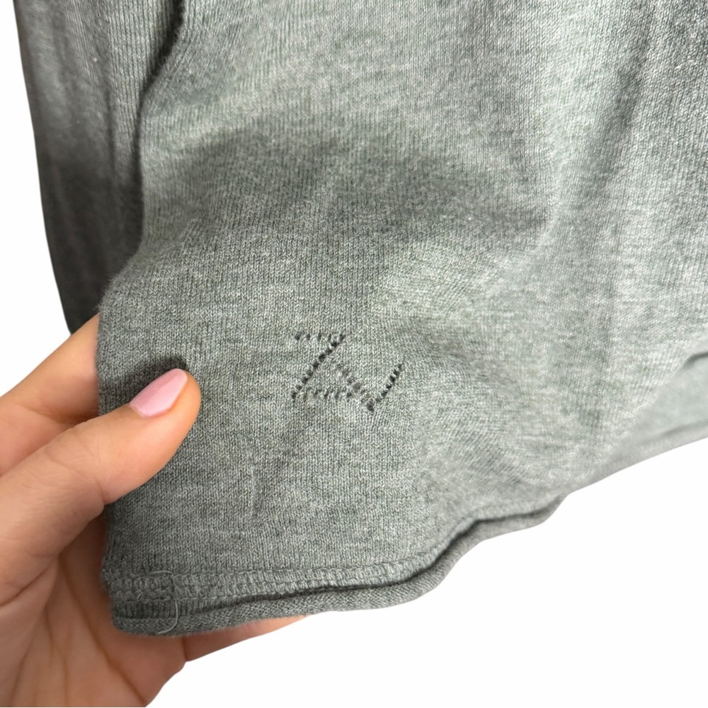 Zadig & Voltaire Flashlight Cotton Green Henley Skull Long Sleeve‎ - Picture 3 of 5